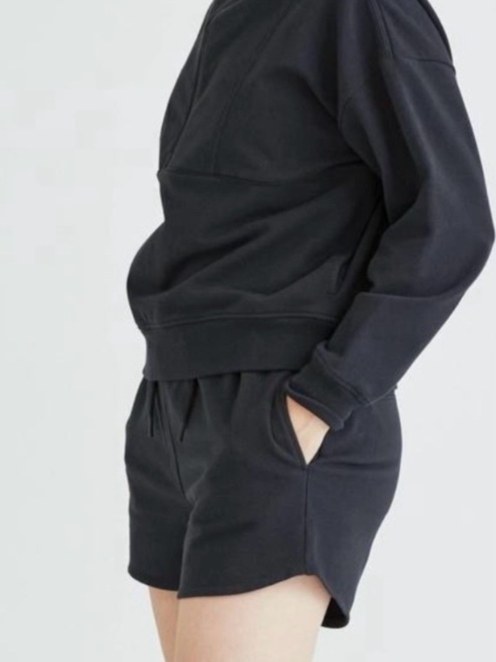 Richer Poorer French Terry Drawstring Shorts in Black size Medium